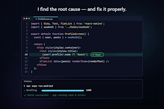 fix bugs and issues in your react native expo app