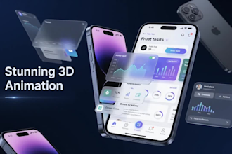 3d animated app promo explainer videos for android, ios, ai and saas mobile apps