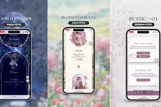 create digital invitation website for wedding, birthday
