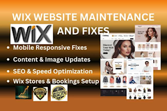be your wix website manager for updates and monthly maintenance