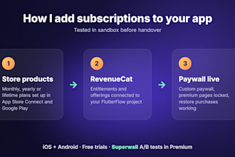 add revenuecat subscriptions and paywall to your flutterflow app