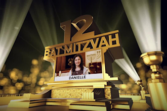 do cinematic happy birthday video wish, anniversary and bar bat mitzvah intro