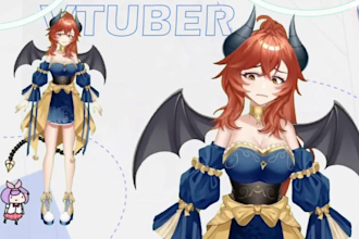 design and rig a custom anime vtuber model