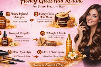 create a complete honey gloss hair routine for shiny, healthy hair and sales