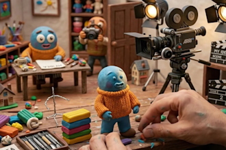 create 3d ai claymation for brands and products modern  claymation animation