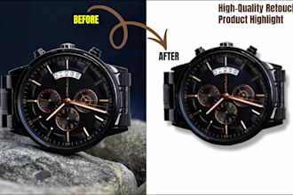 pro background removal and product retouch with shadow