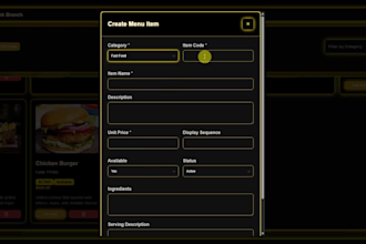 give you restaurant management system with inventory control