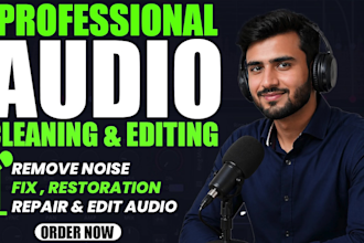 professionally clean and edit you audio