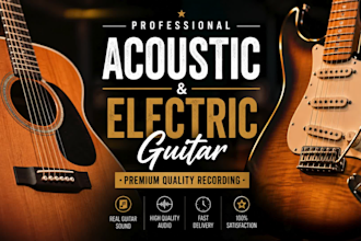 record beautiful acoustic guitars with professional sound