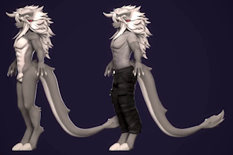 vrchat avatar vr character vrc avatar furry avatar nsfw 3d model humanoid vrchat