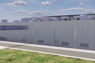 create 3d  industrial animation for ccus and green hydrogen process