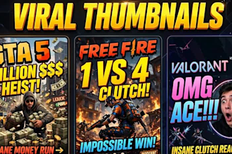 design 3 viral gta youtube thumbnails that get clicks in 2 hours
