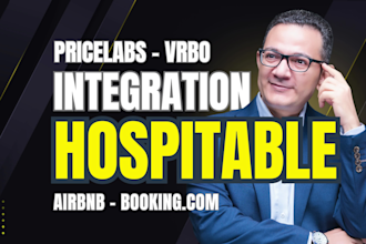 integrate hospitable with pricelabs, airbnb listing, bookingcom or vrbo