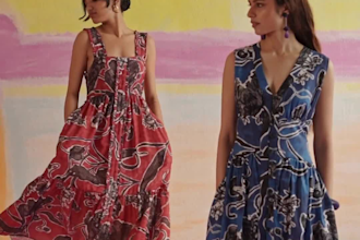 create original hand painted textile prints for fashion
