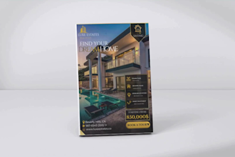 design a luxury real estate poster for your property