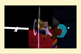 create a custom minecraft intro animation in cinema 4d