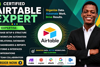 setup airtable database, airtable interface, airtable automation softr expert