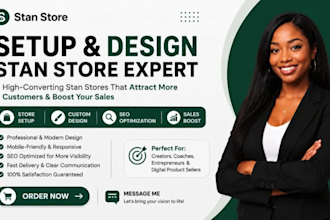 setup stan store, stan store expert, stan store design, stan store marketing SEO