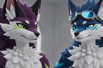 do custom vrchat avatar, vtuber character, furry avatar, nsfw avatar, 3d model