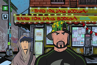 do 2d music video, 2d animation video, character design, animated lyric vide0
