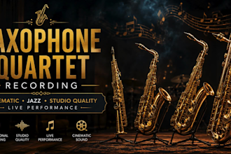 record a professional saxophone quartet or woodwind ensemble for your music