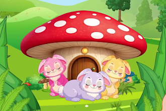 create 2d kids nursery rhymes and cartoon animations videos