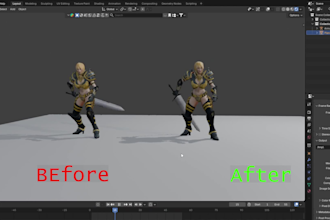 professional mocap cleanup in motionbuilder and blender