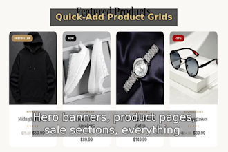 design a modern and responsive shopify store