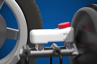 do 3d product industrial animation video 3d mechanical animation 3d brake system