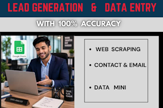 engage in b2b lead generation and fast data entry