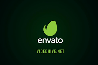 create 3d spinning hologram logo animation with futuristic light effect