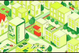 create an animated illustration for social, website, or blog