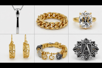 create jewelry cad design ready for resin 3d printing