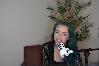 record a warm raspy conversational female voice over