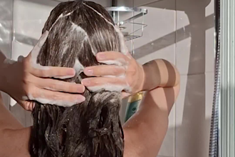 ugc shampoo video for haircare brands