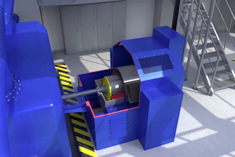 create 3d power plant,turbine and industrial engineering animation