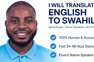 translate english to swahili and swahili to english