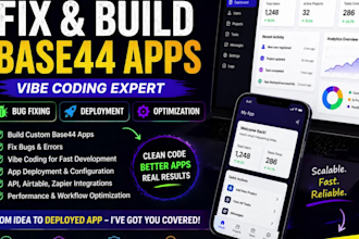 build develop fix vibe coding and base44 bug base44 app deployment expert