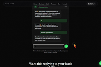 build an ai whatsapp chatbot that replies and books appointments