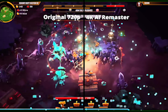 perform professional ai video upscaling and 4k remastering