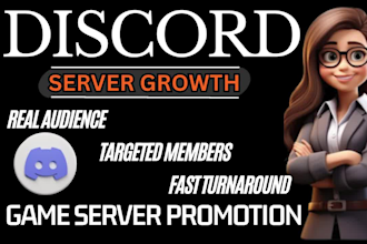 promote discord server, minecraft server, fivem gaming server for organic growth