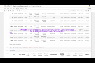 do eda, ai, ml, nlp and data visualization in python