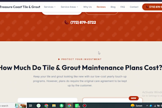 design a professional plumbing, handyman, and home service website