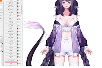 rig your vtuber model with natural movement, face tracking and hair physics