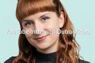 create youtube intro outro video, cinematic podcast intro and logo animation