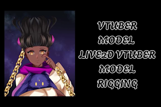 design and rig 2d vtuber model live2d vtuber model male vtuber vtuber filter