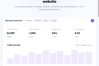 design a modern ai saas startup website and landing page