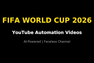 create youtube automation videos for FIFA world cup 2026