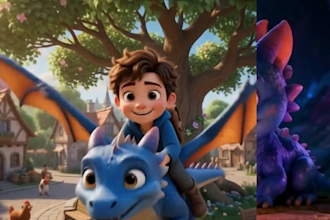 create an expect ai 3d animation video 3d cartoon animation, , 3d pixar style