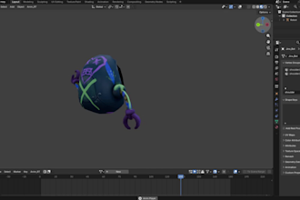 create a stylized 3d model for games and animations